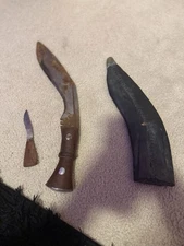 Gurkha Kukri Fixed Blade Knife with Sheath Vintage Pakistan