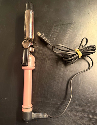 Hot Tools Professional Pink 1 in Curling Iron Swivel Cord Electric