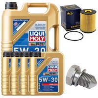 MotoröL Filter Set 5W-30 Liqui Moly 9 Liter + Schraube FüR Audi Q7 VW Passat 4.0