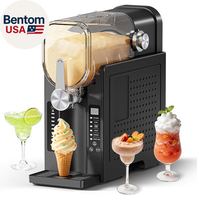 Slushie Machine, No Ice Needed Slushy Maker for Home, Real-Time Temp Display, Fr