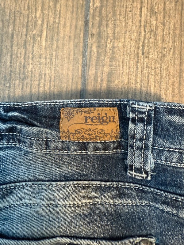 Reign Y2K low rise skinny fit legging type jeans size 9 embellished & image 9