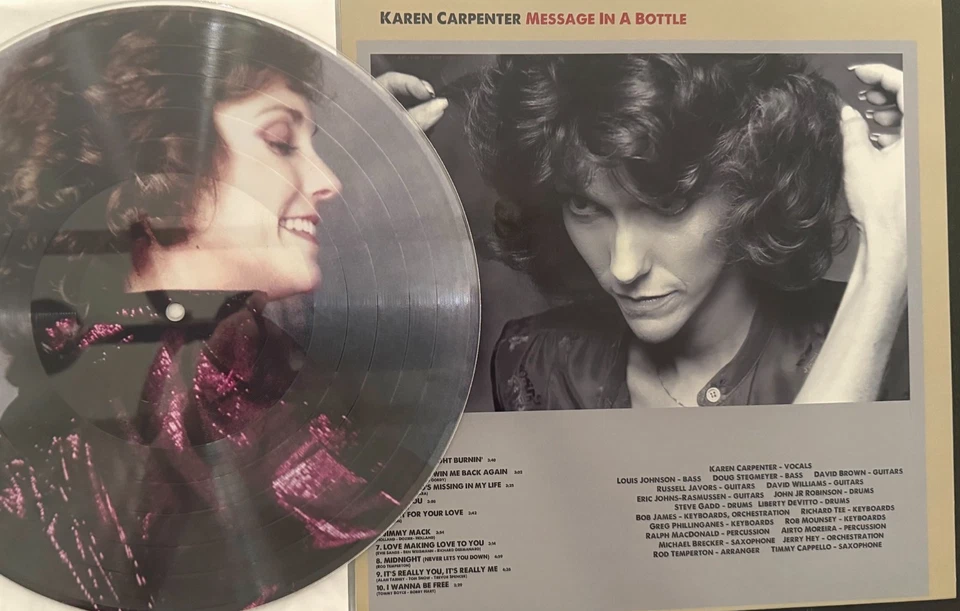 Karen Carpenter * Message In A Bottle * picture disc CARPENTERS * Phil Ramone Foto 2 de 2