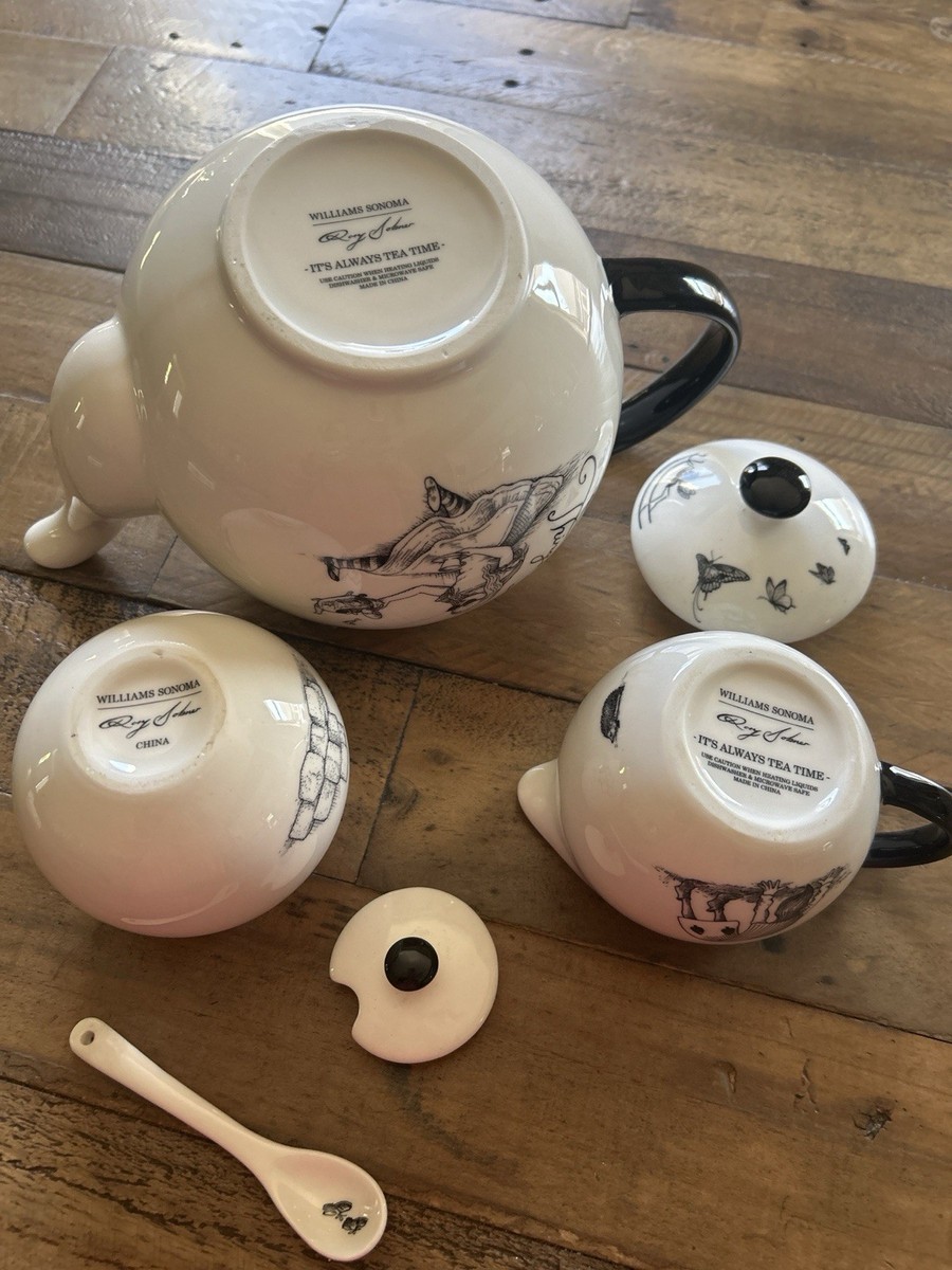 Williams Sonoma Rory Dobner Alice In Wonderland Tea Set Teapot