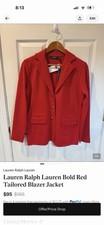 Lauren Ralph Lauren Bold RedTailored Blazer Jacket