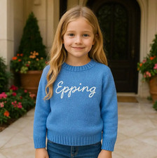 NWT Duffield Lane Kids Heirloom Cotton Casual Crew Neck "Epping" Sweater Size 8T