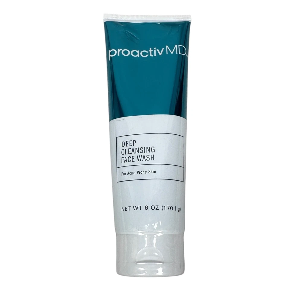 Proactiv MD Deep Cleansing Face Wash For Acne-Prone Skin 6 FL oz Lot of 2 Sealed - Image 2 of 4