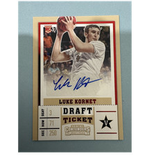 Panini 2017-18 Contenders Draft Picks Luke Kornet RC Auto Red Foil #107 