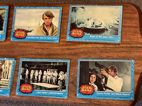 1977 Star Wars Blue Series 1 Complete Set 66 Cards Topps Rare Vintage! EX + - Picture 7 of 10