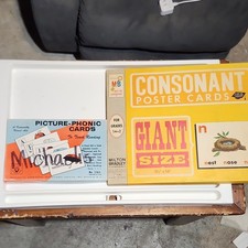 Milton Bradley Kenworthy Consonant Poster Cards 1964 Grades 1-2 Set