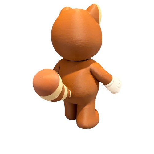 Nintendo Super Mario Bros. Tanooki Mario Figura Stampata in 3D 9" - Foto 4 di 5