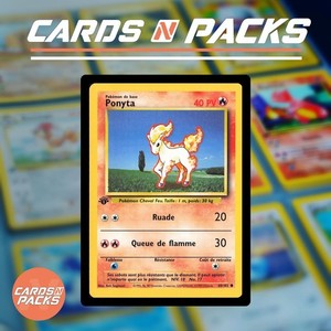 Carte Pokemon Ponyta 60/102 Set de Base Edition 1 NM-Mint