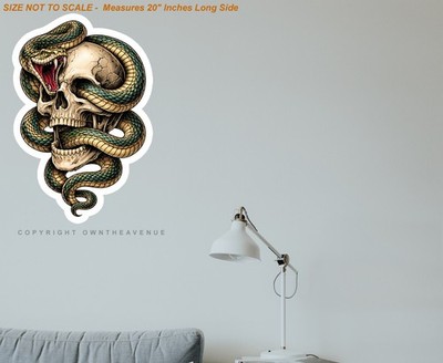 Tattoo Style Graphic Skull Vinyl Wall Decor Decal Sticker Poster