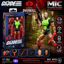 2026 GI Joe Classified Series  201 Cobra Overkill 6    Action Figure   In Stock