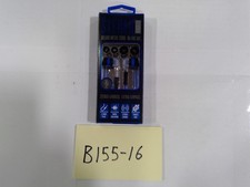 Stereo Earbuds Deluxe Metal Cord In-Line Mic Blue 3.5mm Noise Isolation New Box