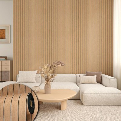 Honey Wood 3D Wall Panels Self Adhesive 23.6''X 196.8'' PVC Stick on Wood Panels