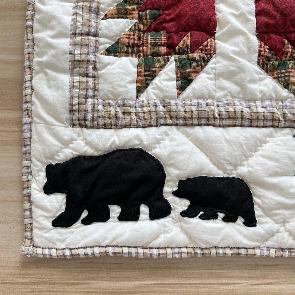 PATCH MAGIC Oso Acolchado ESTÁNDAR Almohada Falsa De Colección Cottagecore Granja DEFECTUOSO Foto 4 de 4