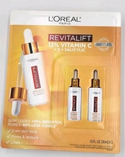 (2x) L'Oreal Paris Revitalift 12% Vitamin C + E + Salicylic Serum 1 fl oz 2 Pack