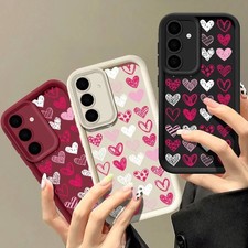 Heart Phone Case For Samsung S26 S24 FE S23 S22 Ultra S25 Shockproof Soft Cover
