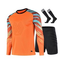 GEF1573ANTU Soccer Goalie Jersey and Shorts Set for Boys,Long Sleeve Goalie U...