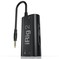 IK Multimedia iRig 2 portable guitar audio interface, lightweight audio...