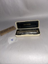 Vintage M. Hohner Marine Band Harmonica No 1896 in Original Box Key Germany Used