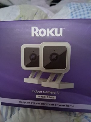 Roku Smart Home Indoor Camera 2Pac Wired Security 1080p HD New