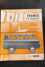 FORD Thames 12-seater mini bus original sales brochure 8”x7” opens out to 16”x14