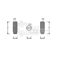 VAN Wezel Trockner Klimaanlage FüR Fiat Seicento/600 1.1 0.9 Barchetta 1.8