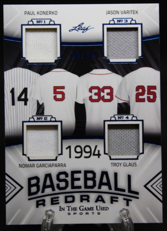 2020 Leaf ITGUS Baseball Redraft 94' Konerko Varitek Nomar Glaus 34/35 #BBR04