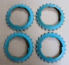 26 Pc Vintage Lustran Various Sizes Plastic Planter Plates And Adapters  — photo 3