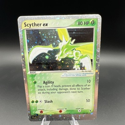 Pokémon TCG Scyther ex 102/109 EX Ruby & Sapphire Ultra Rare Holo 80 HP Eng