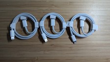 New 3x OEM Apple USB-C to Lightning Charging Cable 1m A2561 GENUINE Lot Of 3