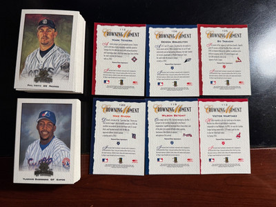 2002 Donruss Diamond Kings NEAR COMPLETE W/SOME HIGH NUMBERS READ BELOW