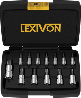 Tamper Proof Torx Bit Socket Set, Premium S2 Alloy Steel | 13-Piece