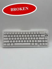 BROKEN Glorious GMMK 3 Custom Mechanical Keyboard 65 Compact PBT White