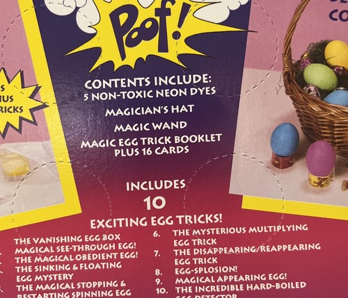 Disney Aladdin Magico Easter Egg Kit Colorazione & Magia Anni '90 NOS + Trucchi Magici - Foto 5 di 7