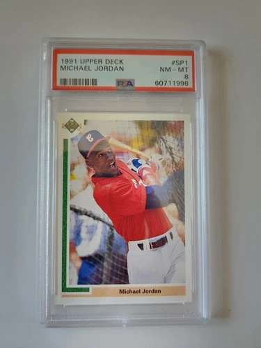 Michael Jordan 1991 Upper Deck #SP1 White Sox PSA 8