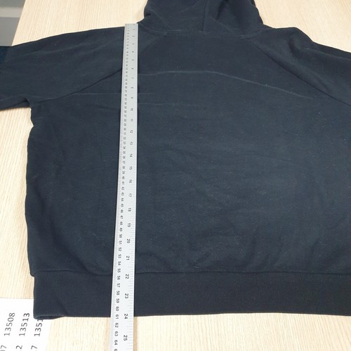 Ladies Ralph Lauren Hoodie Womens Large Black Pullover Embossed Logo Cotton - Picture 7 of 11