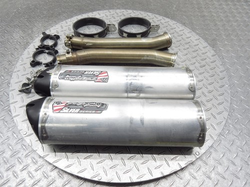 2013 13-16 Suzuki Hayabusa Busa GSXR1300 Two Brothers Racing Exhaust Muffler Set - Picture 6 of 16