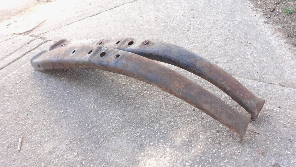 Par original de soportes guardabarros delanteros Ford modelo T 1926 1927 Foto 4 de 4