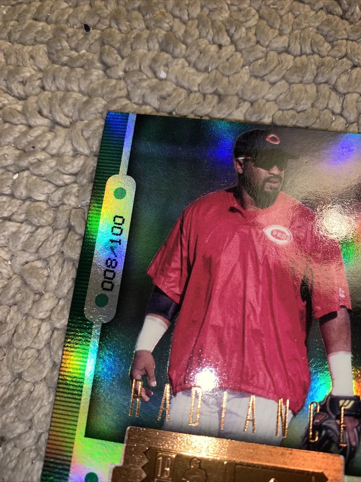 Greg Vaughn #65 Upper Deck SPx Radiance/100 1999 finito Cb1 Cincinnati Reds Foto 2 de 4