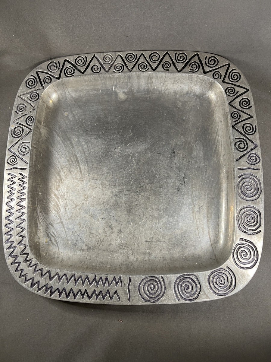 Wilton Armetale Pewter Reggae Square Platter 14