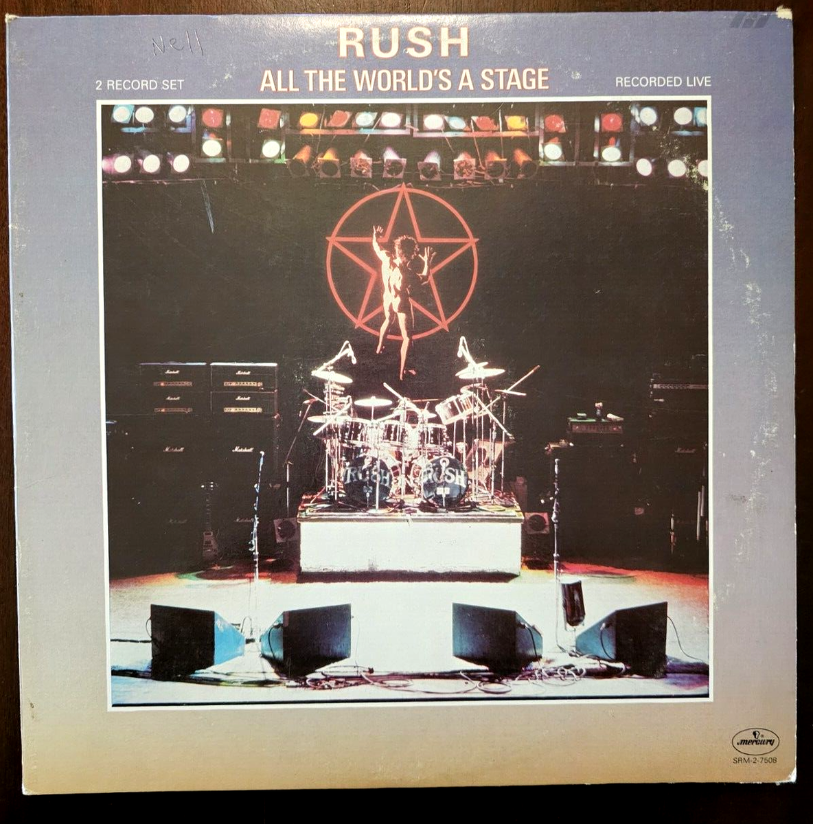 洋楽 RUSH ALL THE WORLD'S A STAGE 2LP Rush All The Worlds A Stage Double LP 1976 | eBay