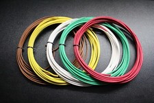 12 GAUGE 5 WAY TRAILER WIRE KIT 25 FT EA LIGHT BRAKE POWER GROUND BATTERY AWG