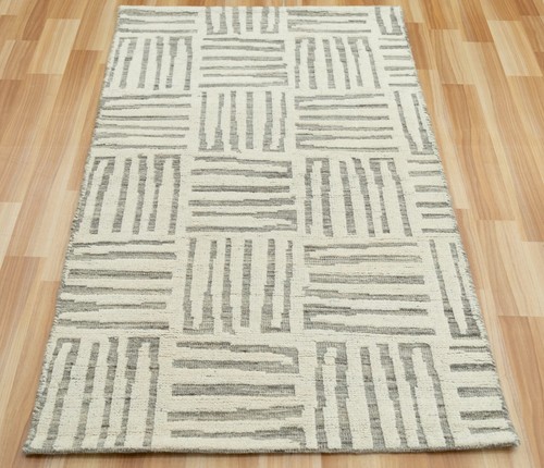 Modern Rag Grey beige desginer Area Decorative Bohemian Bedroom Dining room rugs - Picture 4 of 8