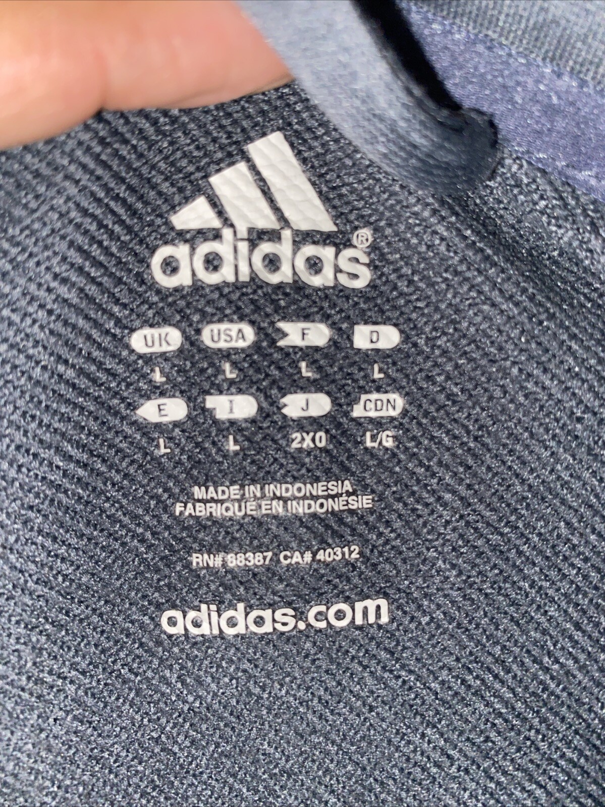 Adidas Pullover Gray Black Size Large - image 2