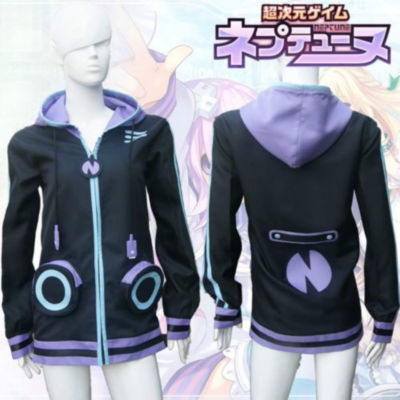 cos Hyperdimension Neptunia Purple Heart Cosplay Sweatshirt Hoodie custom made