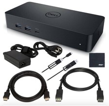 Dell D6000 Universal Docking Station - Black Charger Included 