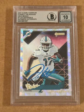 JAYLEN WADDLE SIGNED 2021 CLEARLY DONRUSS  MOSAIC HOLO W/AUTO GRADE GRADE 10 BAS