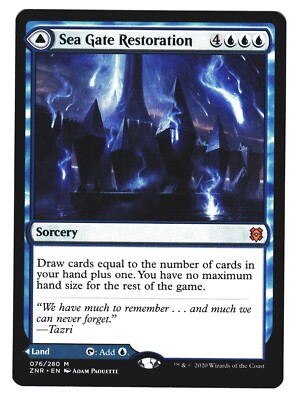 Magic The Gathering  Zendikar Rising ZNR 2020  #76 Sea Gate Restoration x1 LOT3
